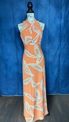 RACHEL Rachel Roy Fran Matte Jersey Cut-Out Maxi Dress in Bird of Paradise