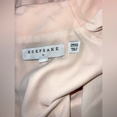 Keepsake The Label Women&rsquo;s Blush Asymmetrical Dress Mock Neck Size Medium
