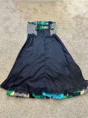 Anthropologie Vanessa Virginia Shadeflower Strapless Floral Dress Size M 8-10