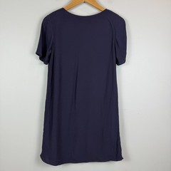 Aritzia Wilfred Free Dress Womens XS Purple Crepe Scoop Neck Casual Lightweight