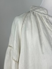 *NWT* DEVOTION TWINS L/S Oversized Billowy Linen &lsquo;Emmi Dress&rsquo; – M, Ecru