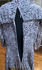 NWT Vintage Halston Heritage Flutter Sleeve Midi Dress Size 16 Rose Marble WOW!!