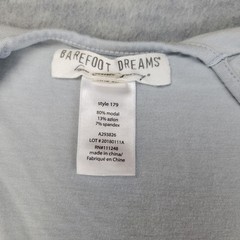 Barefoot Dreams Luxe Milk Jersey Faded Blue Caftan Dress Womens One Size