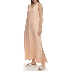 DKNY Orange Woman’s Slip On Dress Pre- Owned Excellent