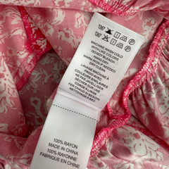 Untuckit Shift Dress M Lucy Sleevless Pink Floral Belted Pockets Ruffled Hem