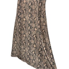 Frame Silk Python Printed Slip Dress Chocolate Multi