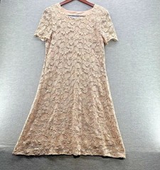 Women Short Sleeve Button-Down Flared Midi A-Line Dress – A New Day