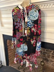 Hale Bob Women’s Colorful Flounce Dress Sz Large NWT