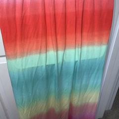 Neiman Marcus Sundress Tie Dye Ombré Racer back Maxi Boho Festival Hippie