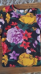 NWT LuLaRoe Carly Dress Black Floral 💐🌸🌷 Size Small – NO POCKET