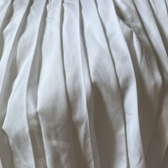 Laura Ashley White Solid Scoop Neck Pleated Fit & Flare Strappy Dress XL