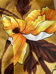Vtg 70s Island Fashions Hawaii Maxi Dress Hibiscus Aloha Sz 12 Fit And Flare