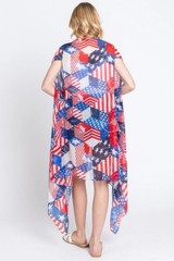 American Flag Multi Pattern Vest