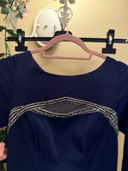 Navy slim dress