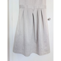 Classic Preppy A Line Pleated Sleeveless Dress Satin Party Cocktail Fits like XS