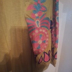 Soft Surrondings Sicily Gauze Embroidered Maxi Dress Size Large