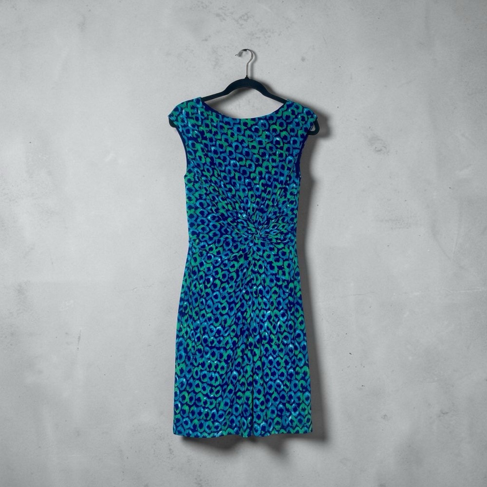 Lauren Ralph Lauren Dress Twist Knot Waist Sleeveless Lined Stretch Knit 10P