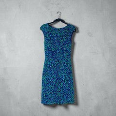 Lauren Ralph Lauren Dress Twist Knot Waist Sleeveless Lined Stretch Knit 10P
