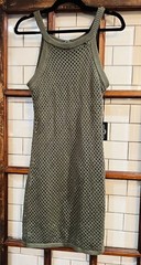Honey Peach Olive Green Dress