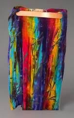 2 Batik Tie Dye Halter Sun Dresses, One Size, Rainbow Colorful, Festivals