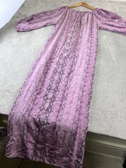 Scanlan Theodore Dress Womens US 6 AU 10 Pink Silk Maxi Snake Print Boho Gown