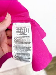 GUESS PINK KNIT CAP SLEEVE PEPLUM HEM DRESS WOMENS SZ MEDIUM NWT