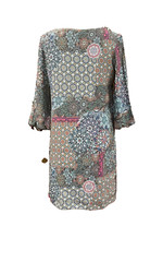 ANTHROPOLOGIE DESIGUAL MARITSA SHEATH DRESS S GOTHIC GRUNGE STEAMPUNK Y2K WHIMSY