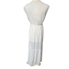 Lovestitch Sheer Ruffle Tiered Fairy Maxi Dress Size M Ethereal Goddess Angel