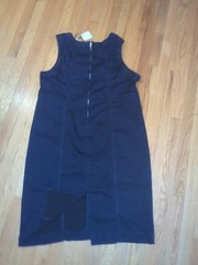 Ava & Viv Dark Wash Denim Bodycon Sleeveless Dress Size 20 New