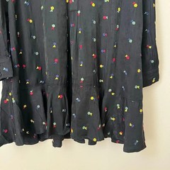 NEW Tuckernuck Callahan Embroidered Shirt Dress Floral Collar Size M
