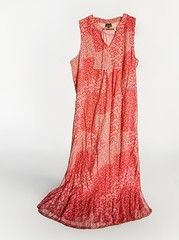 Nectar Clothing Women&rsquo;s Sleeveless Criss Cross Floral Red White Maxi Dress Sz L