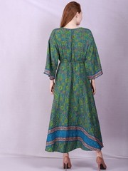 Women&rsquo;s Floral Printed Long sleeve maxi Style Drawstring Dress Wholesale Mix lot