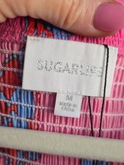 Sugarlips Glare Smock Tiered Midi Dress Zodiac Size Medium Brand New