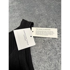NWT American Eagle Black Ribbed Tank top Dress large MSRP$40