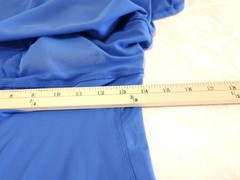 Womens MEDIUM Sleeveless Athletic Dress Blue Built in Body Liner Pads Shelf Bra