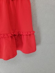 BCBG Generation Dress Women XS Red Tiered Ruffle Mini Sleeveless Summer Party