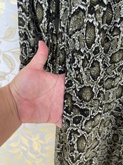 Essentiel Antwerp Python Ruffle Midi Dress Whimsigoth Snakeskin Boho 40 US 8