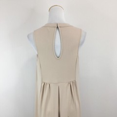 BCBGENERATION Light Beige/Taupe Cut Out Back High Neck sz XS Relaxed Fit Dress