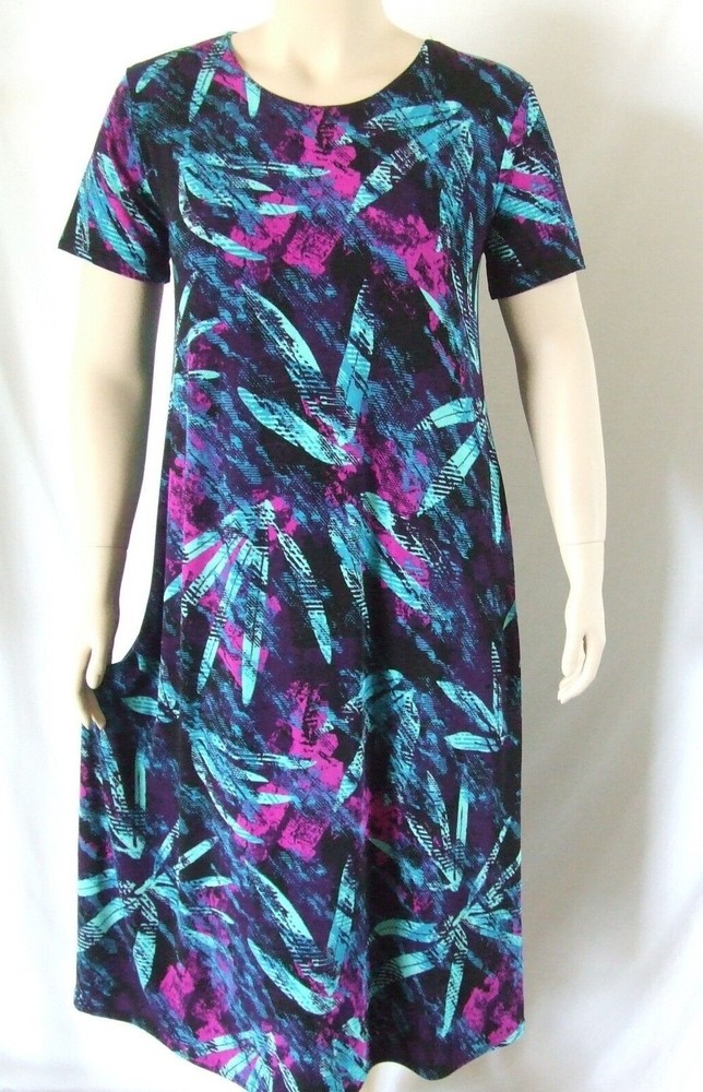Jostar, Travel Knit Dress, long A-Line, Tank, Stretchy NO-IRON poly/span. 101