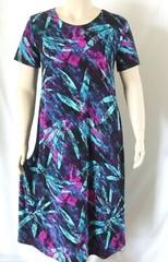 Jostar, Travel Knit Dress, long A-Line, Tank, Stretchy NO-IRON poly/span. 101