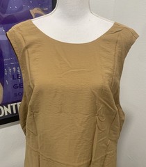 NWT $395 VINCE. Cross Back Dress Plus Size XXXL Viscose Stretch Mosswood NEW