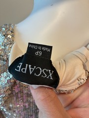 XScape Women&rsquo;s V-Neck Sequin Long Dress Size US 6