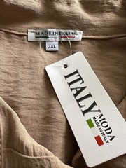 BNWT Hayley Oversized Collared Sand Coloured Shirt Uk 3XL