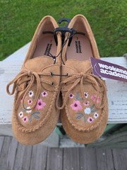 Mocasines DE gamusa Bordados para Niña Medida 3