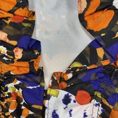 J Crew 100% Silk Abstract Floral Shift Dress Size 2 Multicolor Lightweight Lined