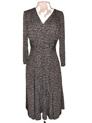 Black Label By Evan Picone Front Tie Dress Size 12