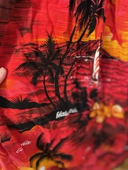 Aloha Hut Hawaii One-Size Red Floral Pull On Long Hawaiian Dress
