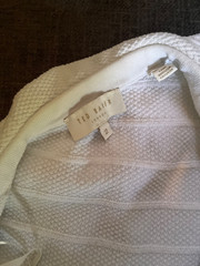Ted Baker White Dress Size Small One Shoulder