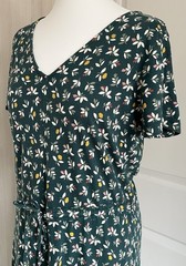 Seasalt Cornwall Cyn Ryn Maxi Jersey Dress Size 10 Floral Drawstring Waist