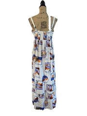 NWT PAPER HEART Mix Print Sundress Tank Maxi Dress Tropical Resort Beach MEDIUM